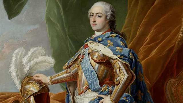 Portrait de Louis XV en armure