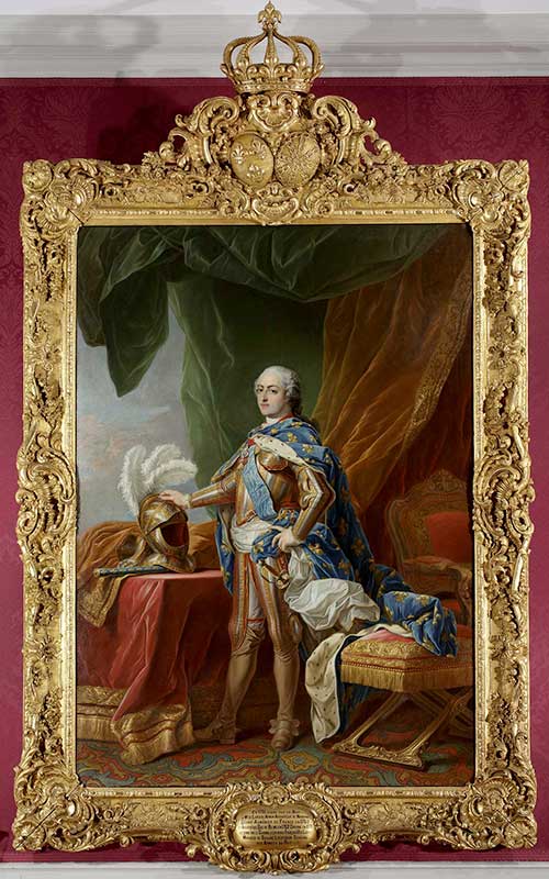 Portrait de Louis XV en armure